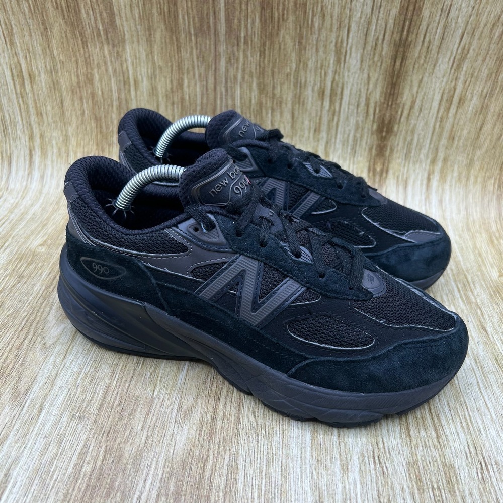 New Balance 990v6 Sneakers Women's Size 6.5 Black Suede Running Shoes GC990BB6